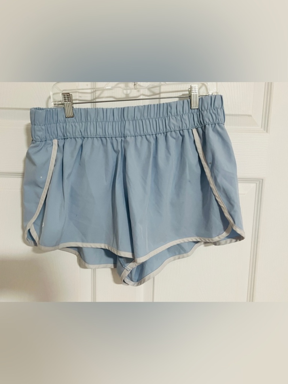 Zelos Women's Blue Lined Knit
Athletic Running Shorts XL Elastic Waist